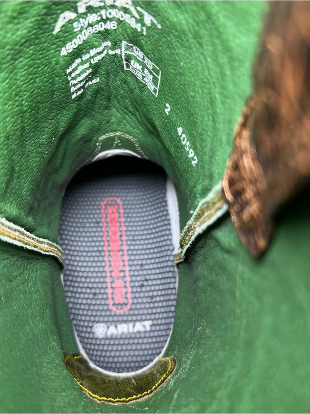 ARIAT MEN'S MESTENO WESTERN BOOTS - SQUARE TOE size 9 - Picture 6 of 12